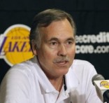 Lakers head coach Mike D'Antoni announces he is unable to coach his new team against the Rockets, due to recovery from a knee operation, in Los Angeles